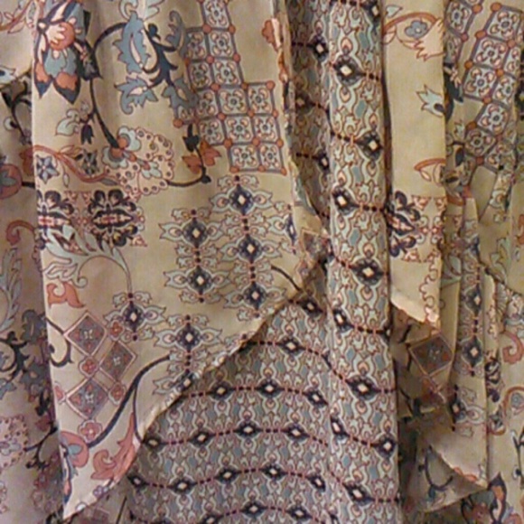 Floral Maxi Dress - Blue and Pink - Picture 4 of 6